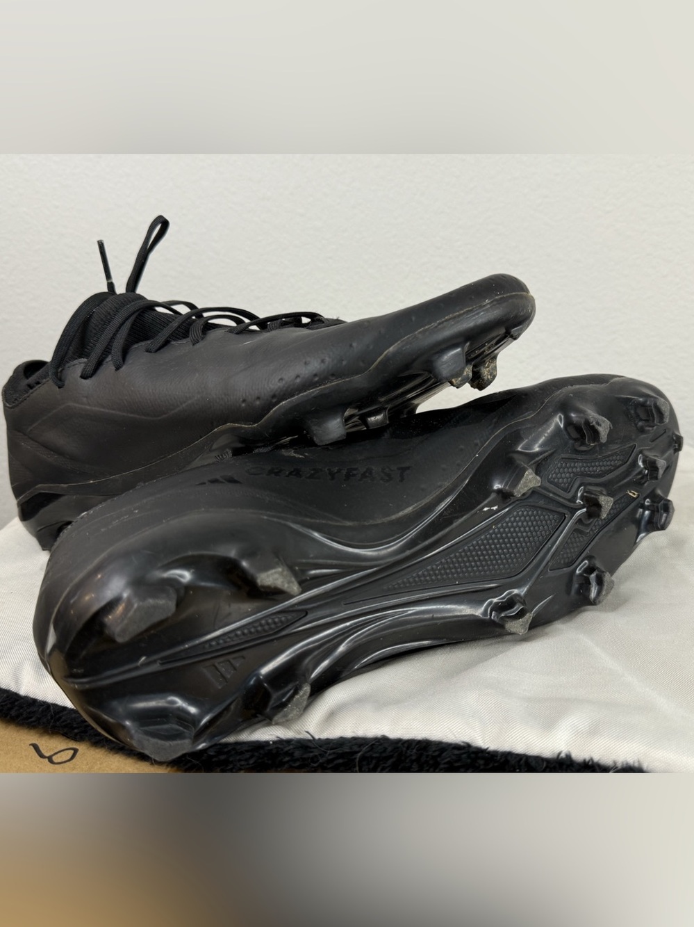 Adidas X Crazyfast.1 FG Black Athletic Cleats Men’s 7.5